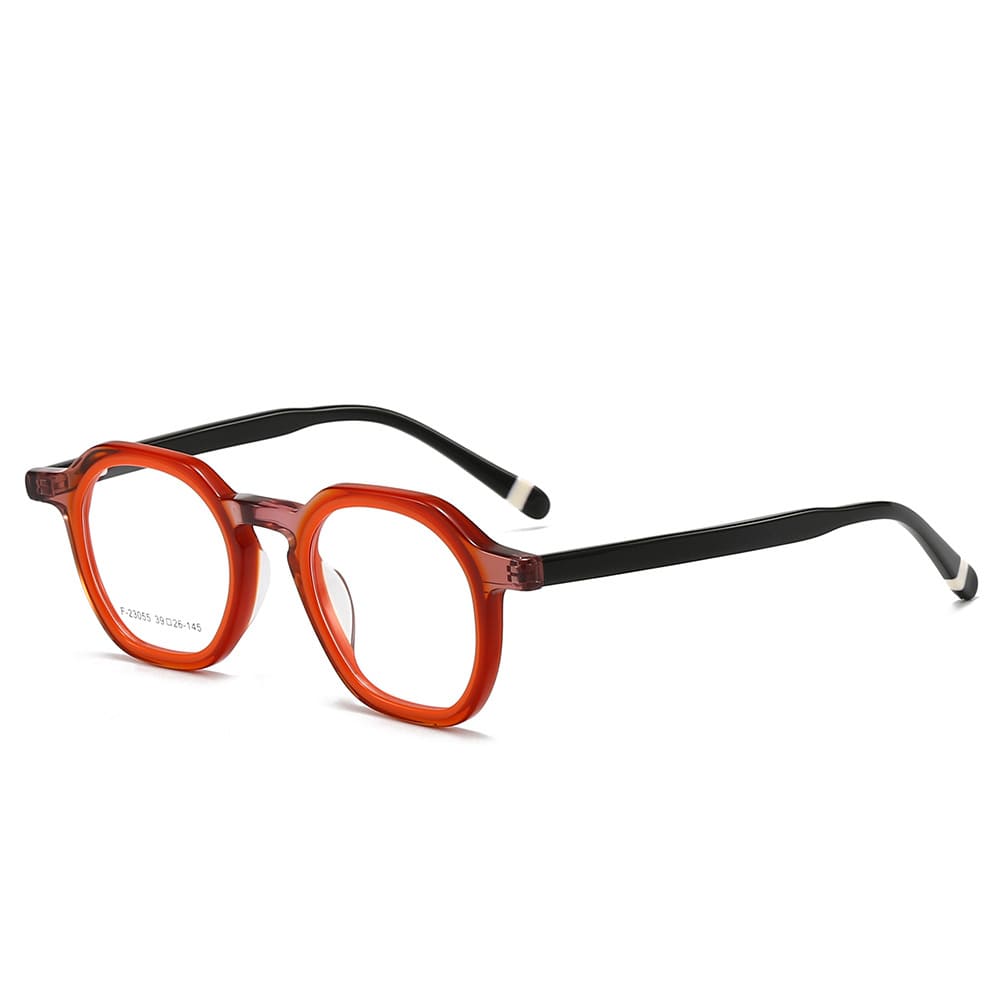 black pink acetate glasses