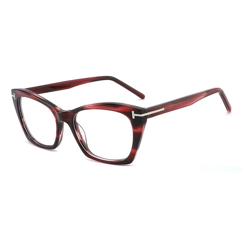 red acetate glasses