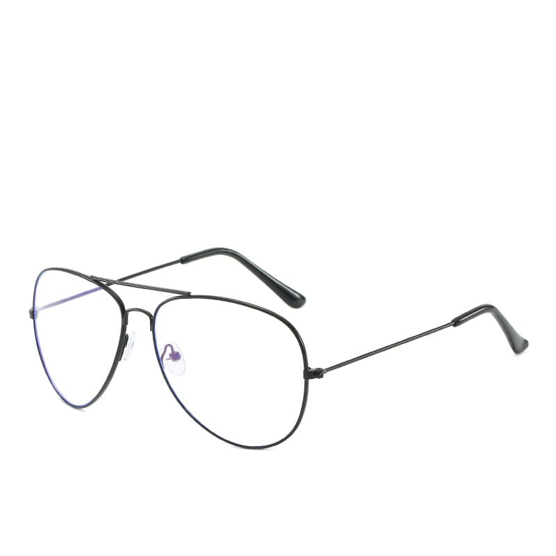 Black Aviator Double Nose Bridge